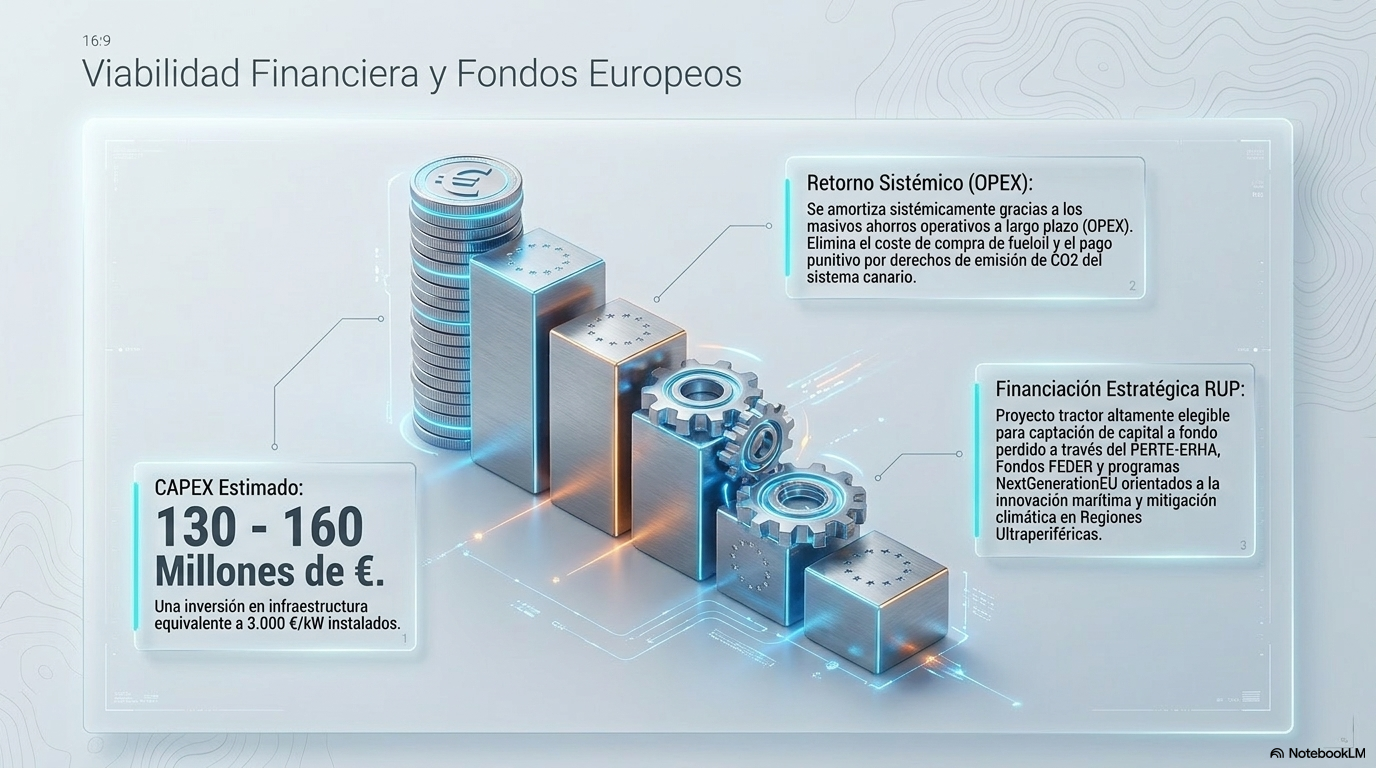 Infografía financiera con horquilla de inversión de 130 a 160 millones de euros
